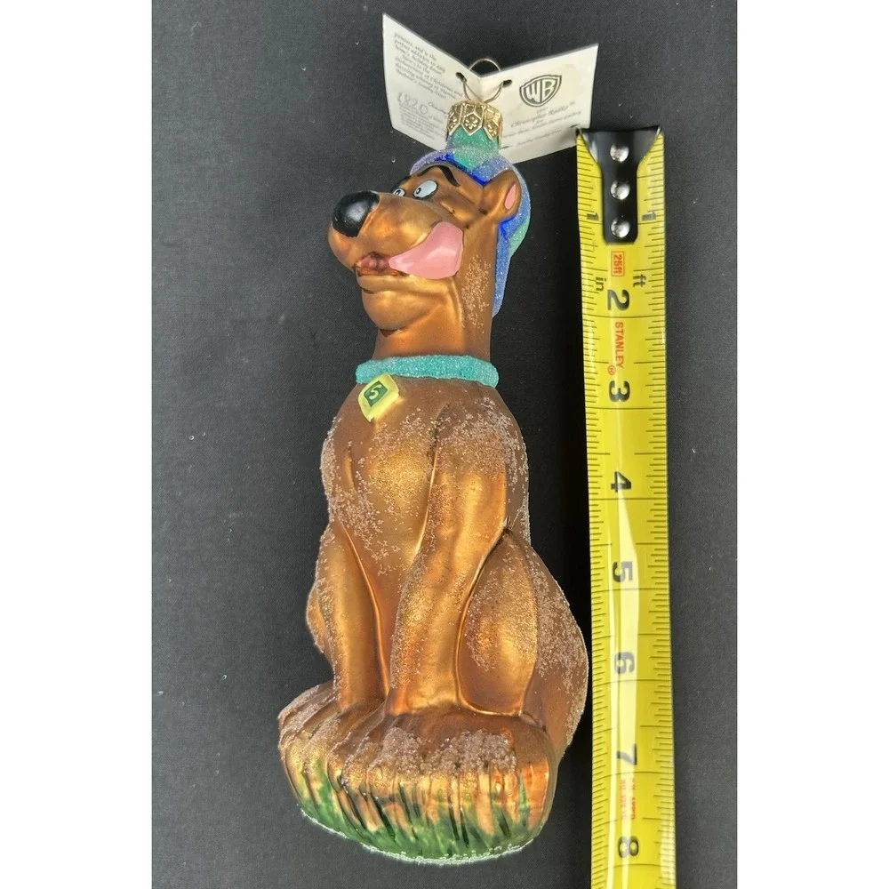 Christopher Radko Scooby Doo 1997 Glass Ornament Warner Bros #1820/5000 Tag box